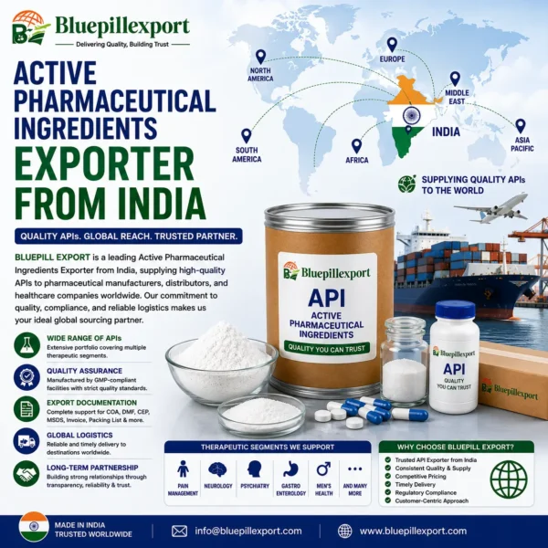 Active Pharmaceutical Ingredients Exporter from India – Global API Supply Solutions