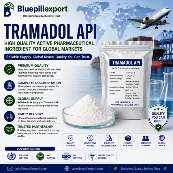 Tramadol API – Reliable Active Pharmaceutical Ingredient Supply Solutions