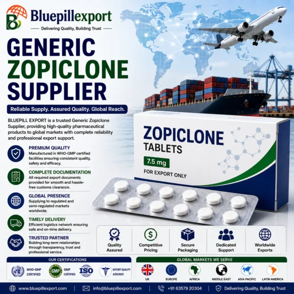 Generic Zopiclone Supplier – Trusted Pharmaceutical Supply Partner for Global Markets