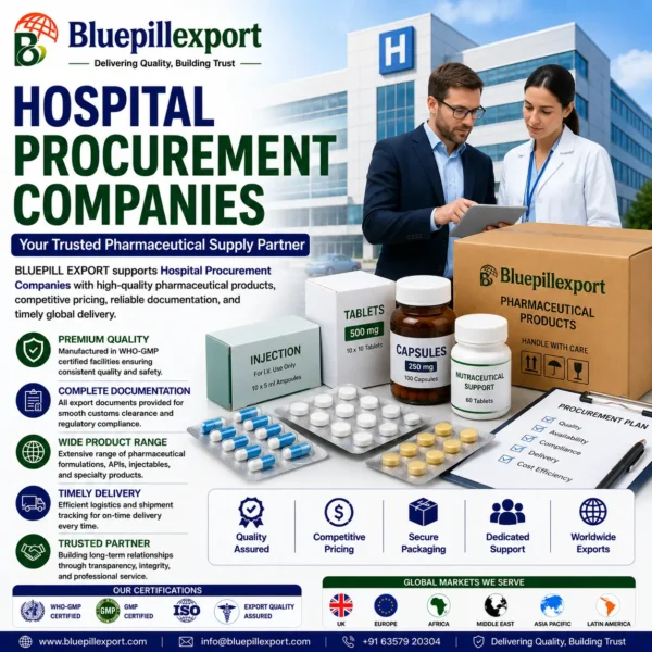 Hospital Procurement Companies – Reliable Pharmaceutical Supply Solutions Worldwide