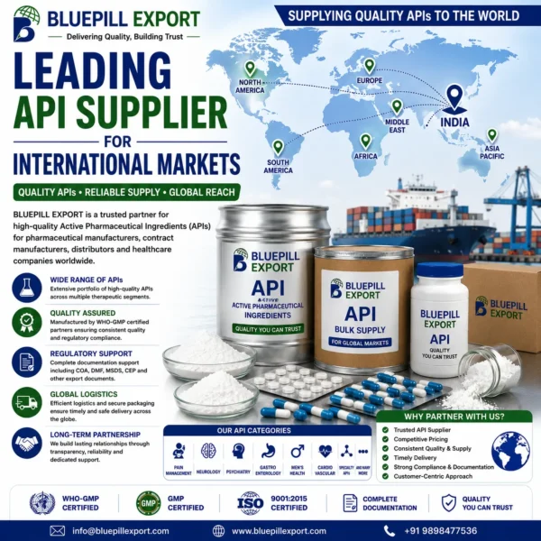 Leading API Supplier for International Markets – Reliable Global Pharmaceutical Ingredient Solutions