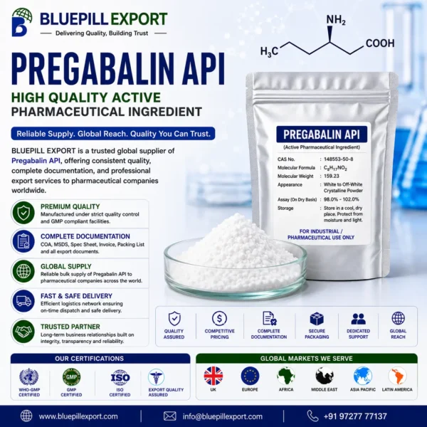 Pregabalin API – Trusted Active Pharmaceutical Ingredient Supply Solutions