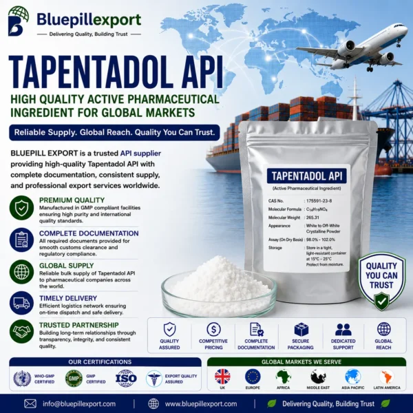 Tapentadol API – Trusted Active Pharmaceutical Ingredient Supply Solutions