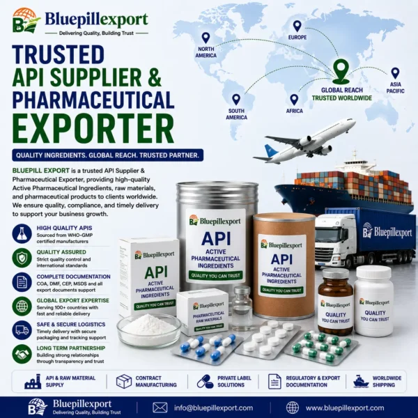 Trusted API Supplier & Pharmaceutical Exporter – Global Pharmaceutical Supply Solutions