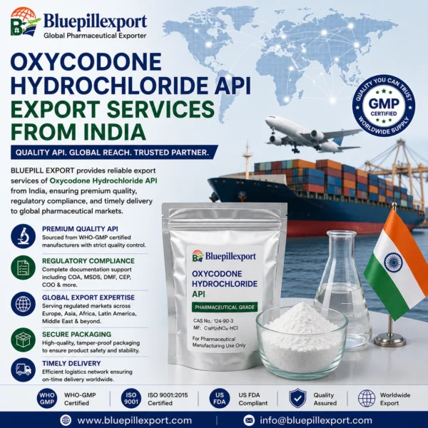 Oxycodone Hydrochloride API Export Services from India