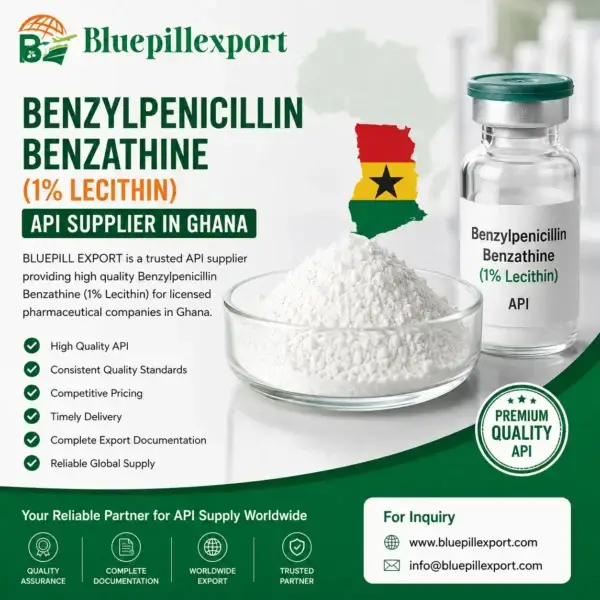 Benzylpenicillin Benzathine (1% Lecithin) API Supplier in Ghana
