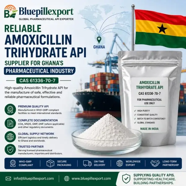 Reliable Amoxicillin Trihydrate API Supplier for Ghana&rsquo;s Pharmaceutical Industry